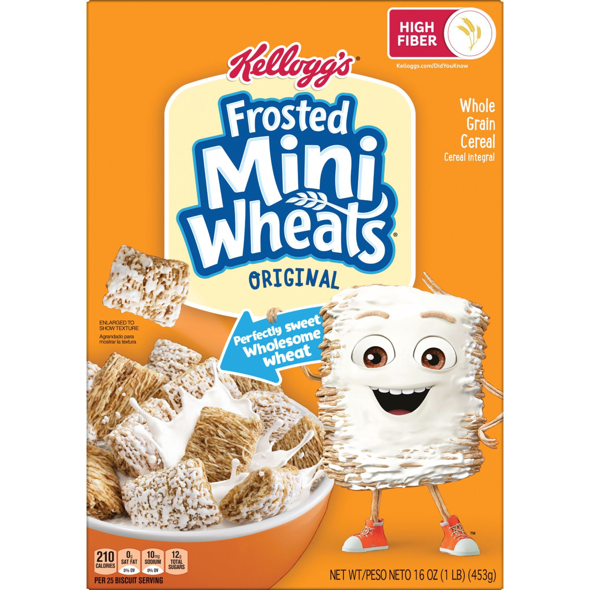 Kelloggs Frosted Mini-Wheats Original Cold Breakfast Cereal - Shop Cereal  at H-E-B