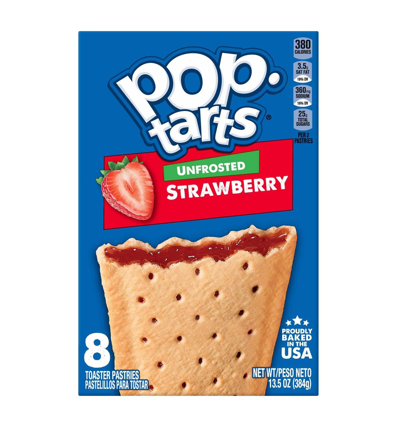 Pop-Tarts Unfrosted Strawberry Toaster Pastries; image 2 of 4