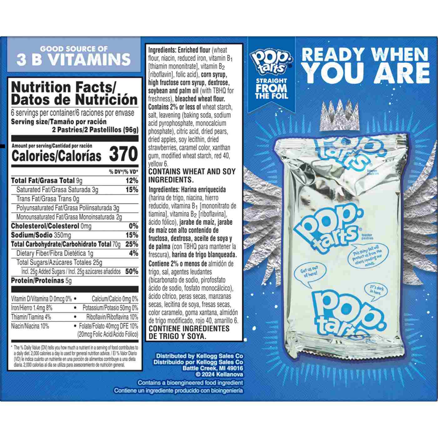 Pop-Tarts Unfrosted Strawberry Toaster Pastries; image 4 of 11