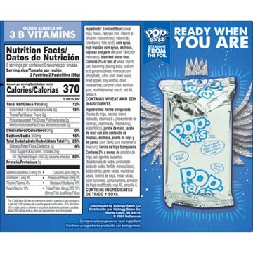 Pop-Tarts Unfrosted Strawberry Toaster Pastries, 20.3 oz, 12 ct