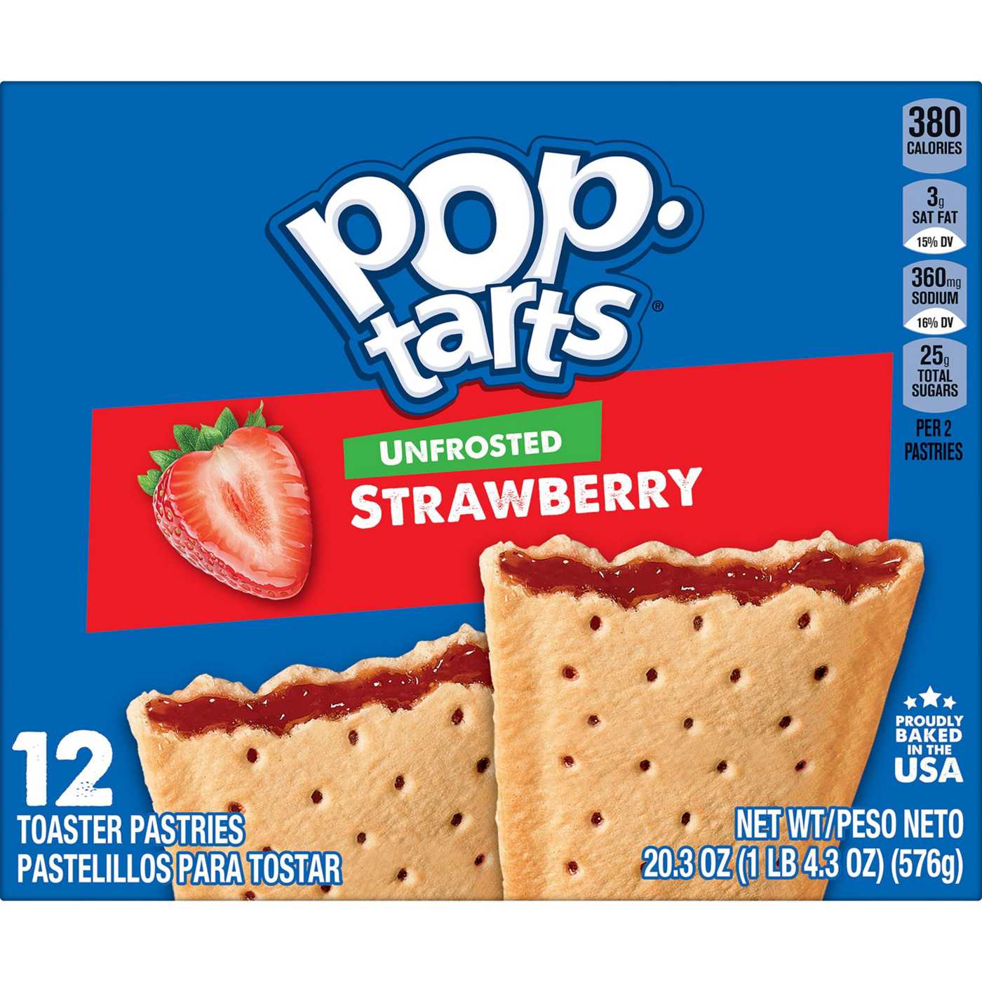 Pop-Tarts Unfrosted Strawberry Toaster Pastries; image 11 of 11