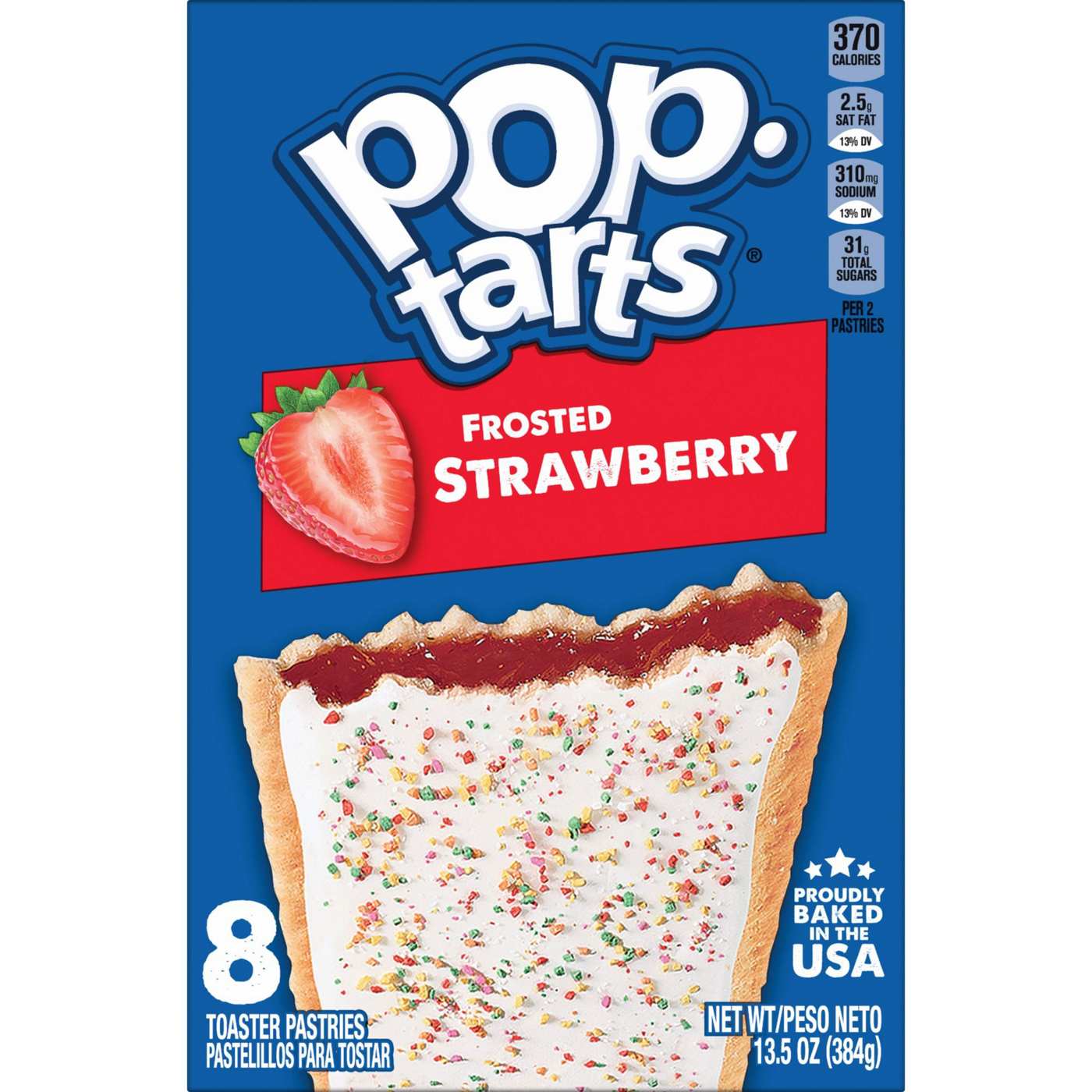 Pop-Tarts Frosted Strawberry Toaster Pastries; image 1 of 6