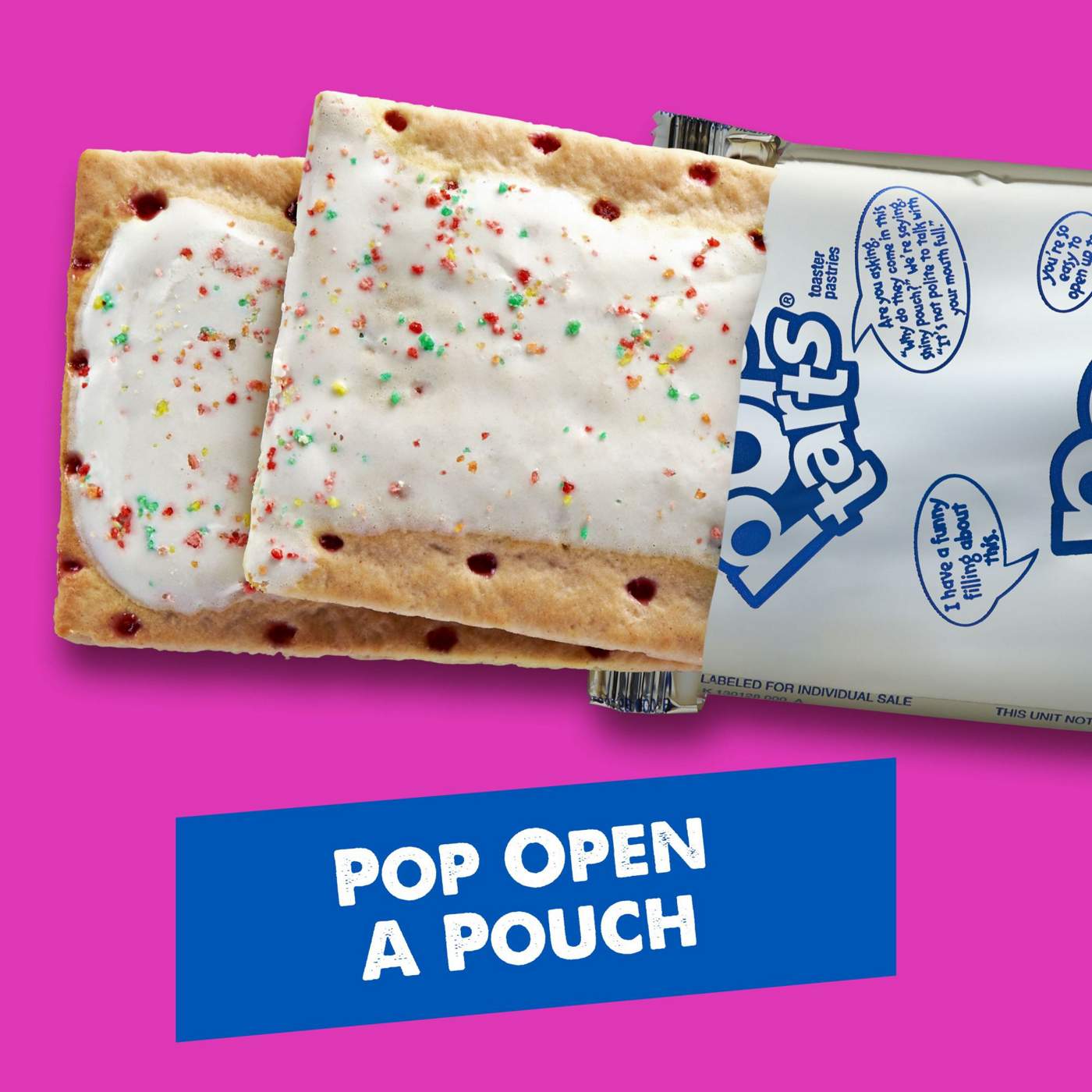 Pop-Tarts Frosted Strawberry Toaster Pastries; image 3 of 6