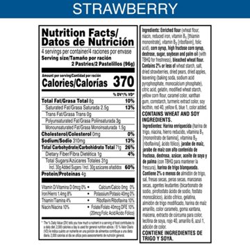 Pop-Tarts Frosted Strawberry Toaster Pastries, 13.5 oz, 8 ct