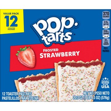 Pop-Tarts Frosted Strawberry Toaster Pastries, 20.3 oz, 12 ct