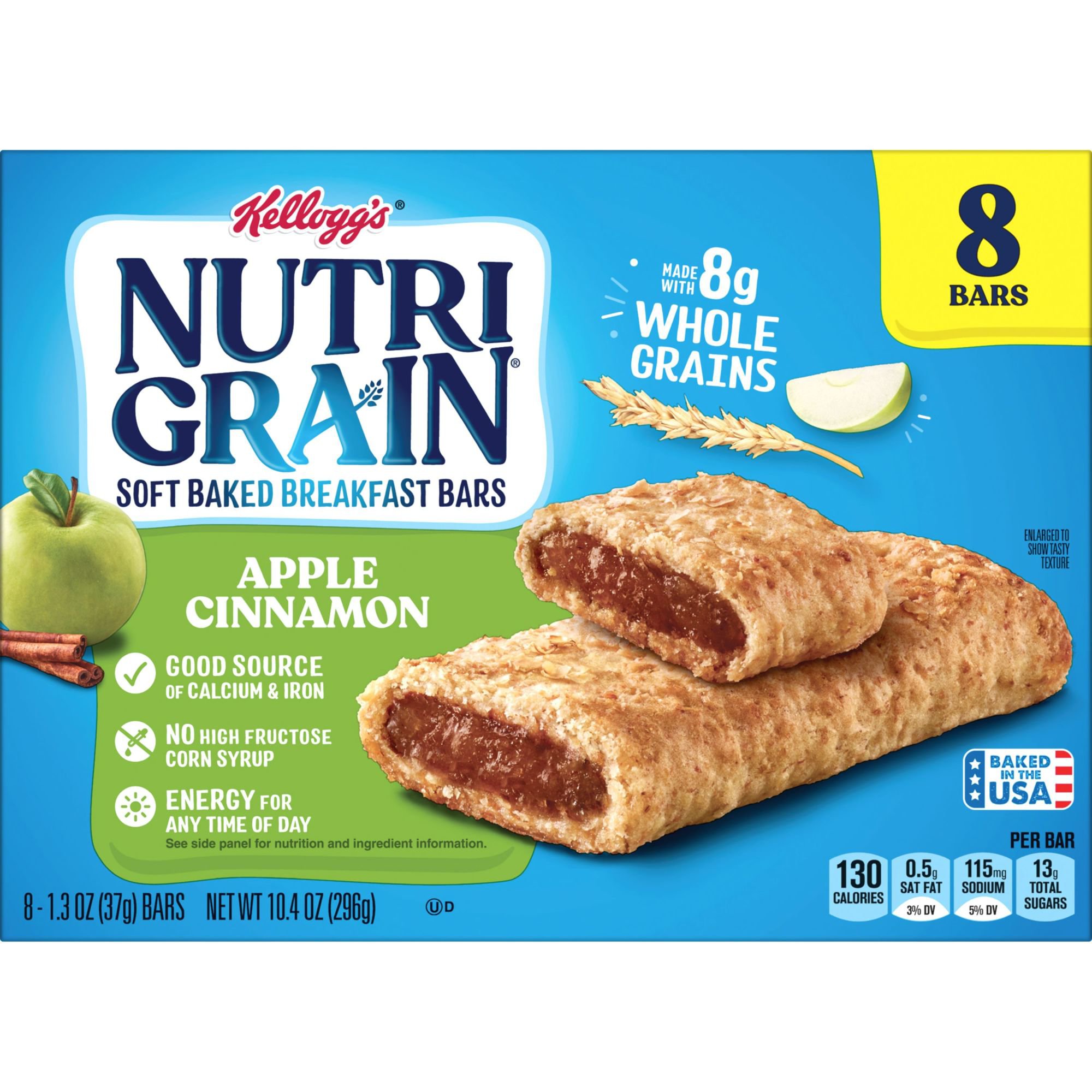 Nutri Grain Apple Cinnamon Soft Baked Breakfast Bars 10.4 oz