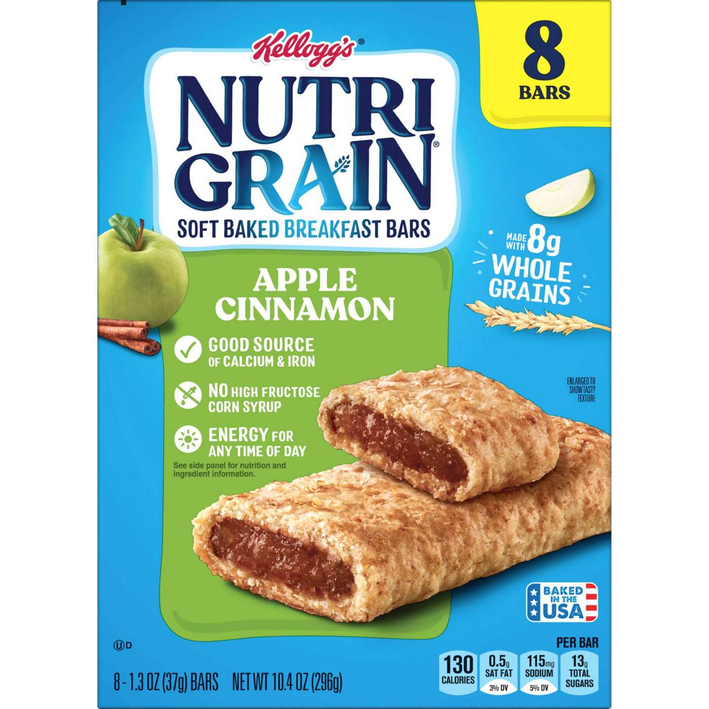 Nutri-Grain Apple Cinnamon Soft Baked Breakfast Bars, 10.4 oz; image 2 of 5