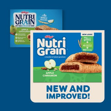 Nutri-Grain Apple Cinnamon Soft Baked Breakfast Bars, 10.4 oz
