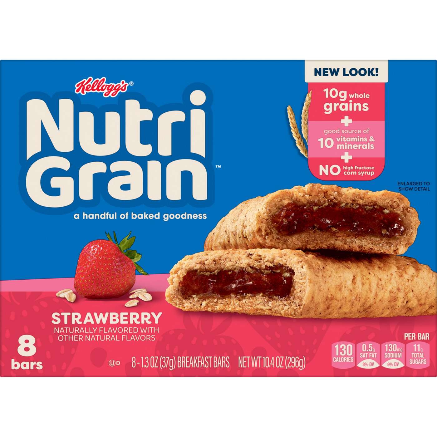 Nutri-Grain Strawberry Soft Baked Breakfast Bars, 10.4 oz; image 1 of 5