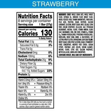 Nutri-Grain Strawberry Soft Baked Breakfast Bars, 10.4 oz, 8 ct