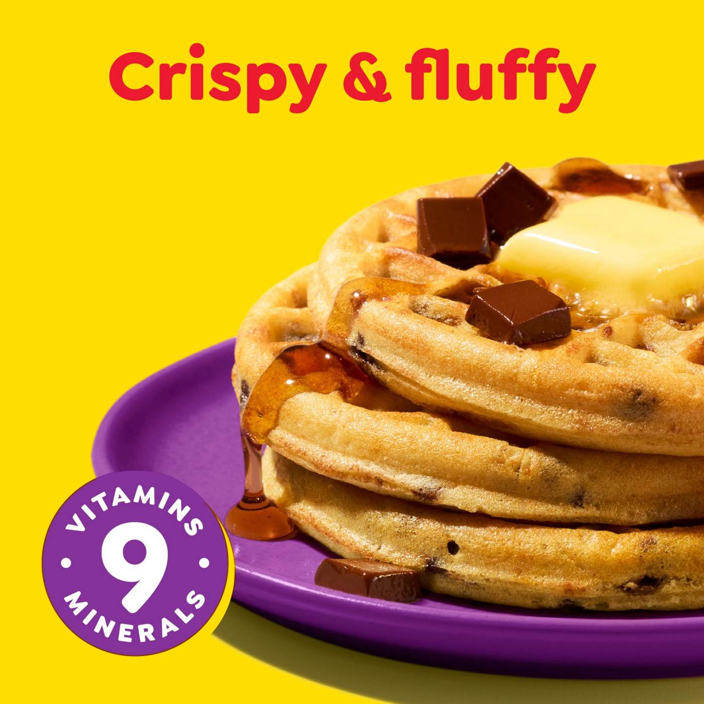 Eggo Chocolatey Chip Frozen Waffles, 12.3 oz Shop Entrees & sides at HEB