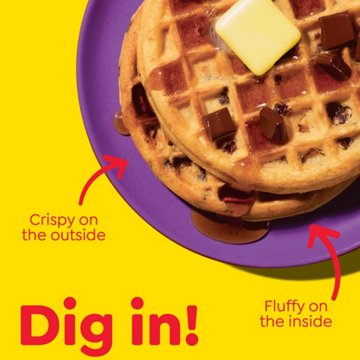 Eggo Chocolatey Chip Frozen Waffles, 10 ct