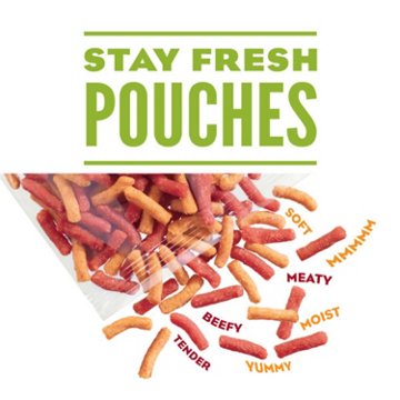 Moist & Meaty Purina Dry Soft Dog Food Pouches - Burger With Cheddar Cheese Flavor