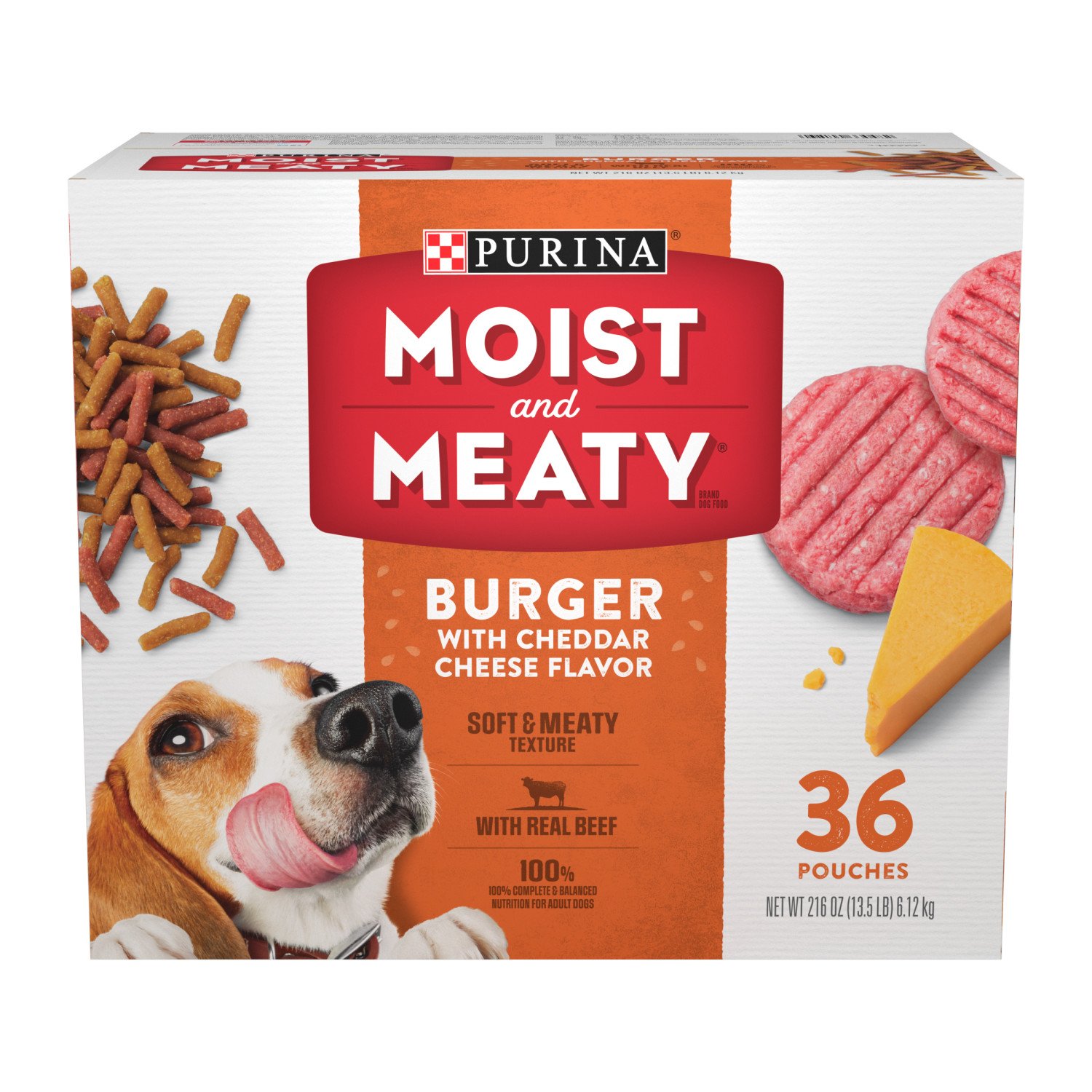 Moist & Meaty Purina Moist And Meaty Burger With Cheddar Cheese Flavor ...