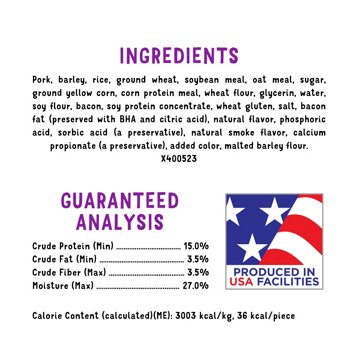 Beggin' Purina Soccer Crest Bacon Flavor Dog Treats