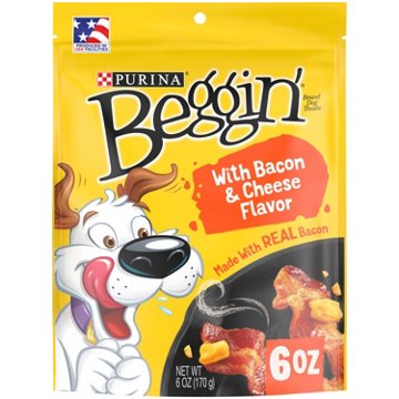 Beggin' Purina Strips With Real Meat Dog Training Treats - Bacon and Cheese Flavors, 6 oz