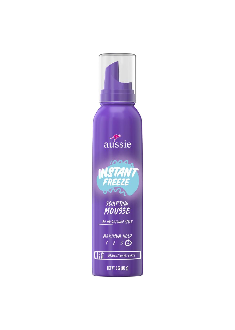 Aussie Instant Freeze Sculpting Mousse; image 2 of 11