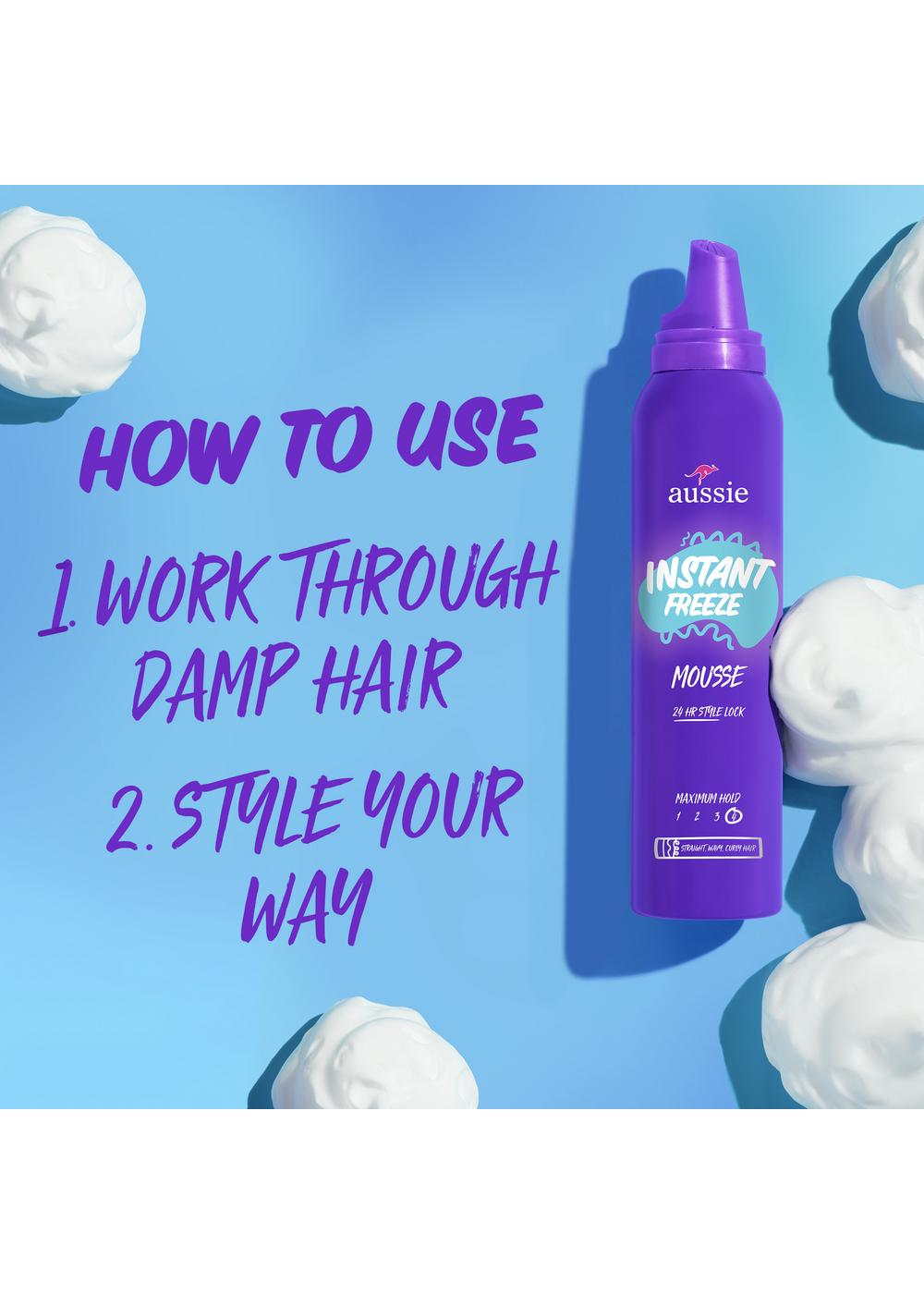 Aussie Instant Freeze Sculpting Mousse; image 7 of 11