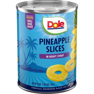 Dole Pineapple Slices in Heavy Syrup, 20 oz
