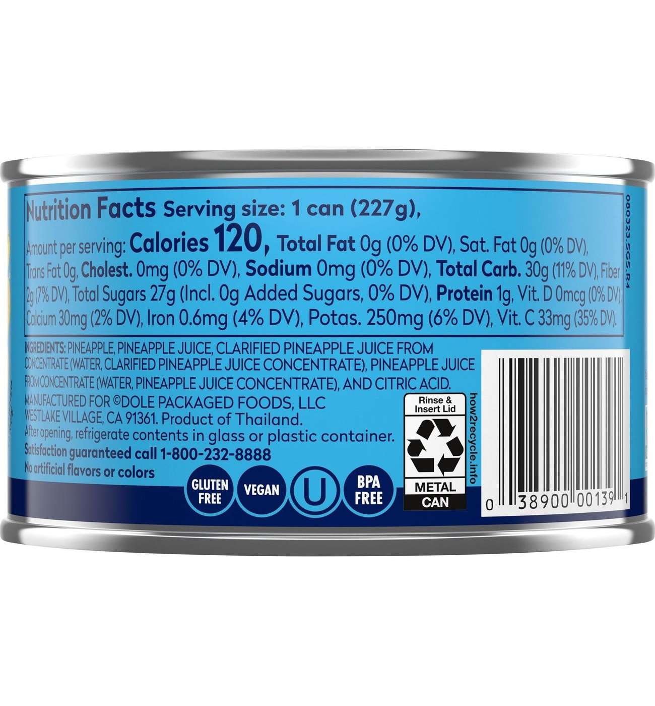 Dole Pineapple Slices in 100% Pineapple Juice; image 4 of 9