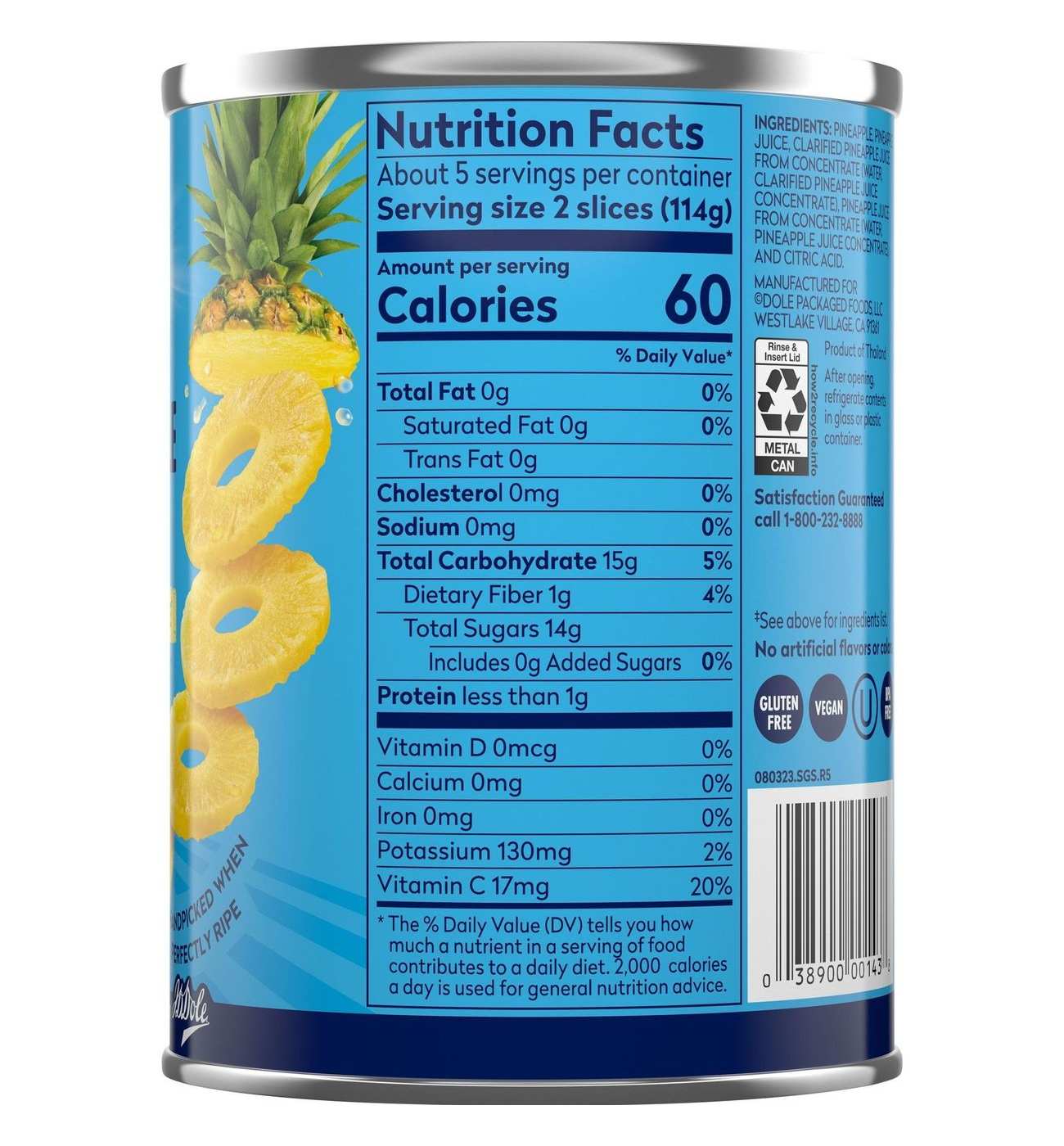 Dole Pineapple Slices in 100% Pineapple Juice; image 4 of 10