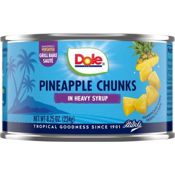 Dole Pineapple Chunks In Heavy Syrup, 8.25 oz