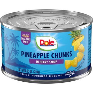 Dole Pineapple Chunks In Heavy Syrup, 8.25 oz
