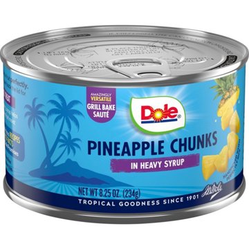 Dole Pineapple Chunks In Heavy Syrup, 8.25 oz