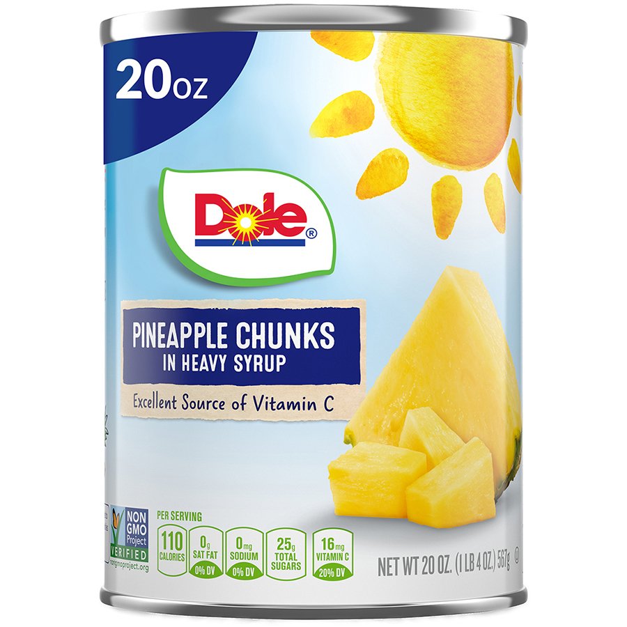 Dole Pineapple Chunks in Heavy Syrup Shop Tropical & specialty at HEB