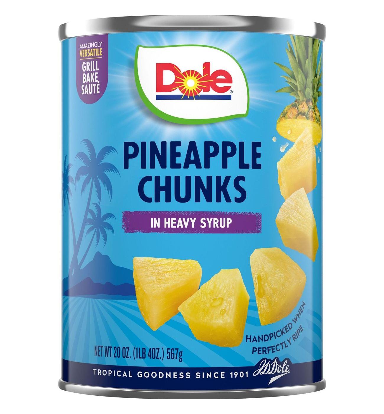 Dole Pineapple Chunks in Heavy Syrup; image 1 of 10
