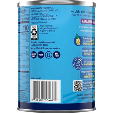 Dole Pineapple Chunks in Heavy Syrup, 20 oz