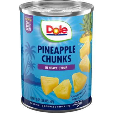 Dole Pineapple Chunks in Heavy Syrup, 20 oz