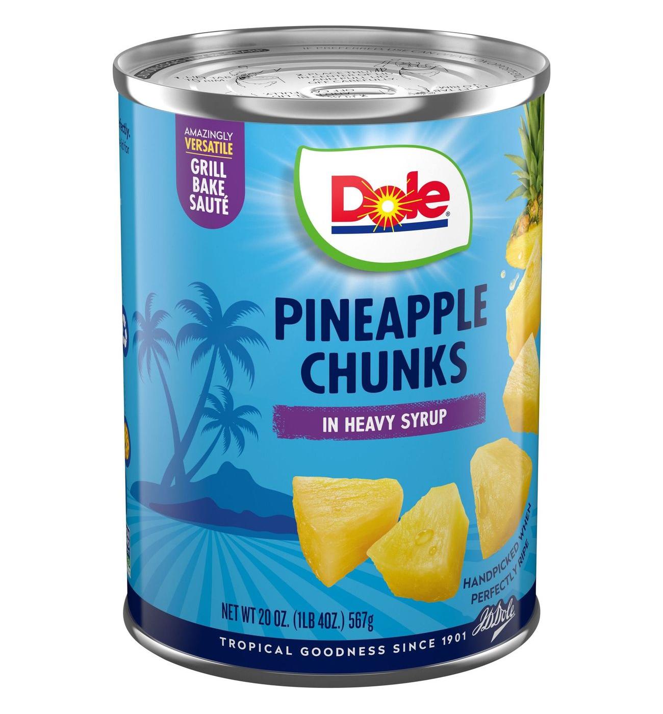 Dole Pineapple Chunks in Heavy Syrup; image 9 of 10