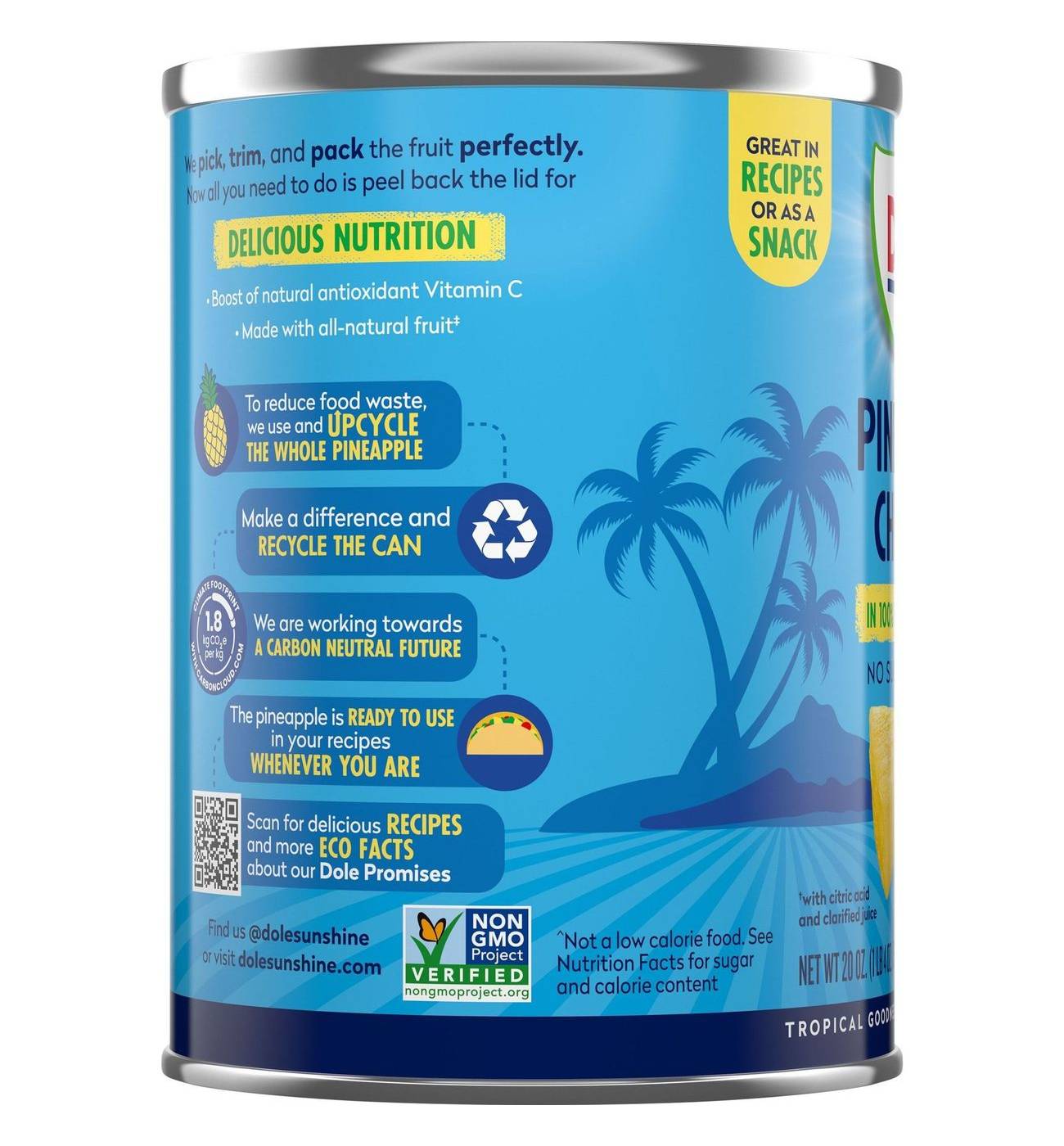 Dole Pineapple Chunks in 100% Pineapple Juice; image 6 of 10