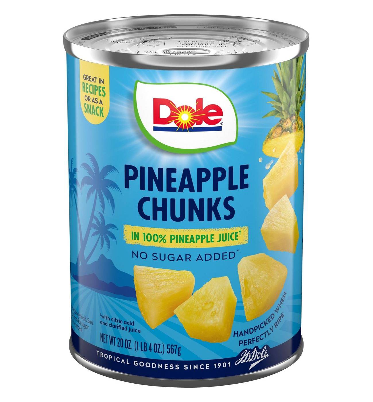 Dole Pineapple Chunks in 100% Pineapple Juice; image 10 of 10
