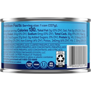 Dole Pineapple Tidbits in 100% Pineapple Juice, 8 oz