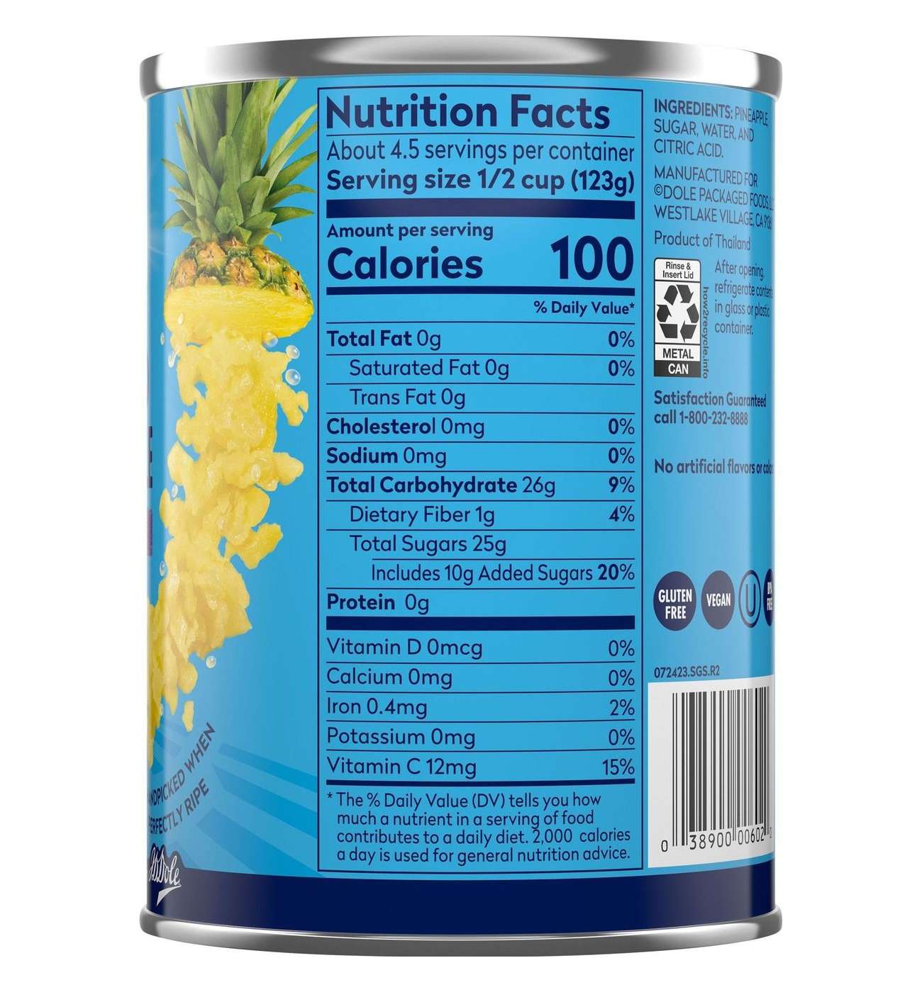 Dole Crushed Pineapple in Heavy Syrup; image 4 of 9