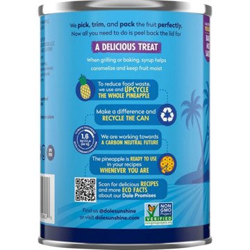 Dole Crushed Pineapple in Heavy Syrup, 20 oz