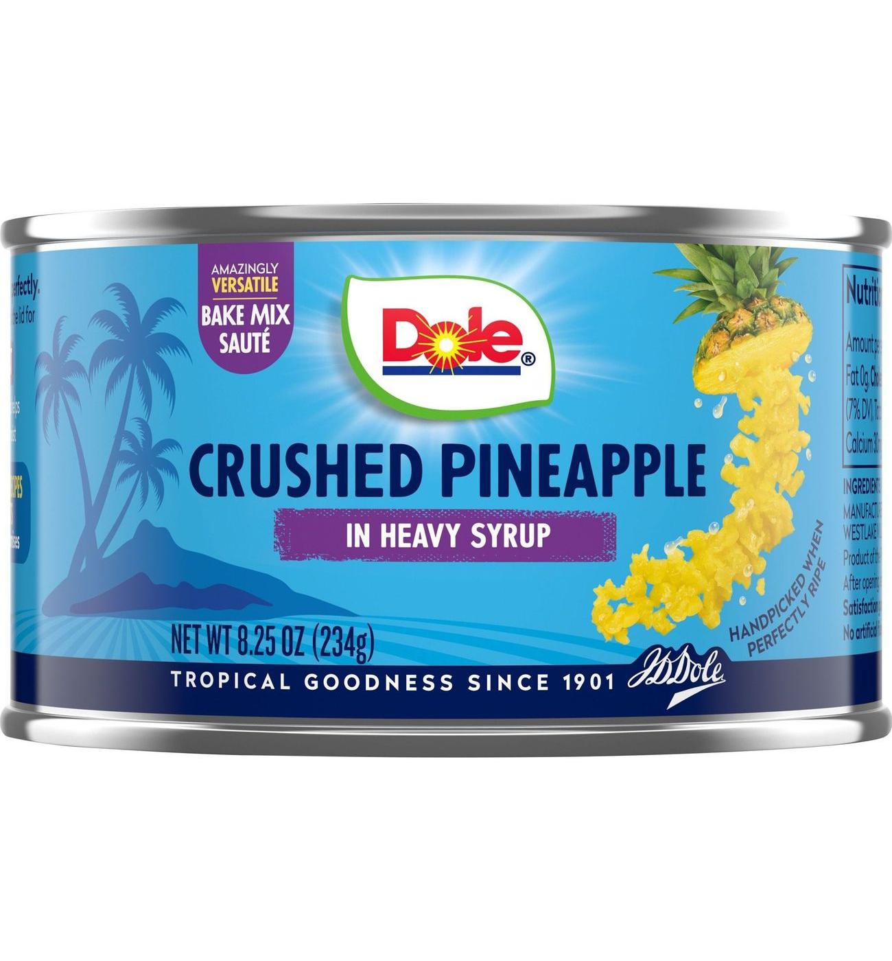 Dole Crushed Pineapple in Heavy Syrup; image 1 of 5