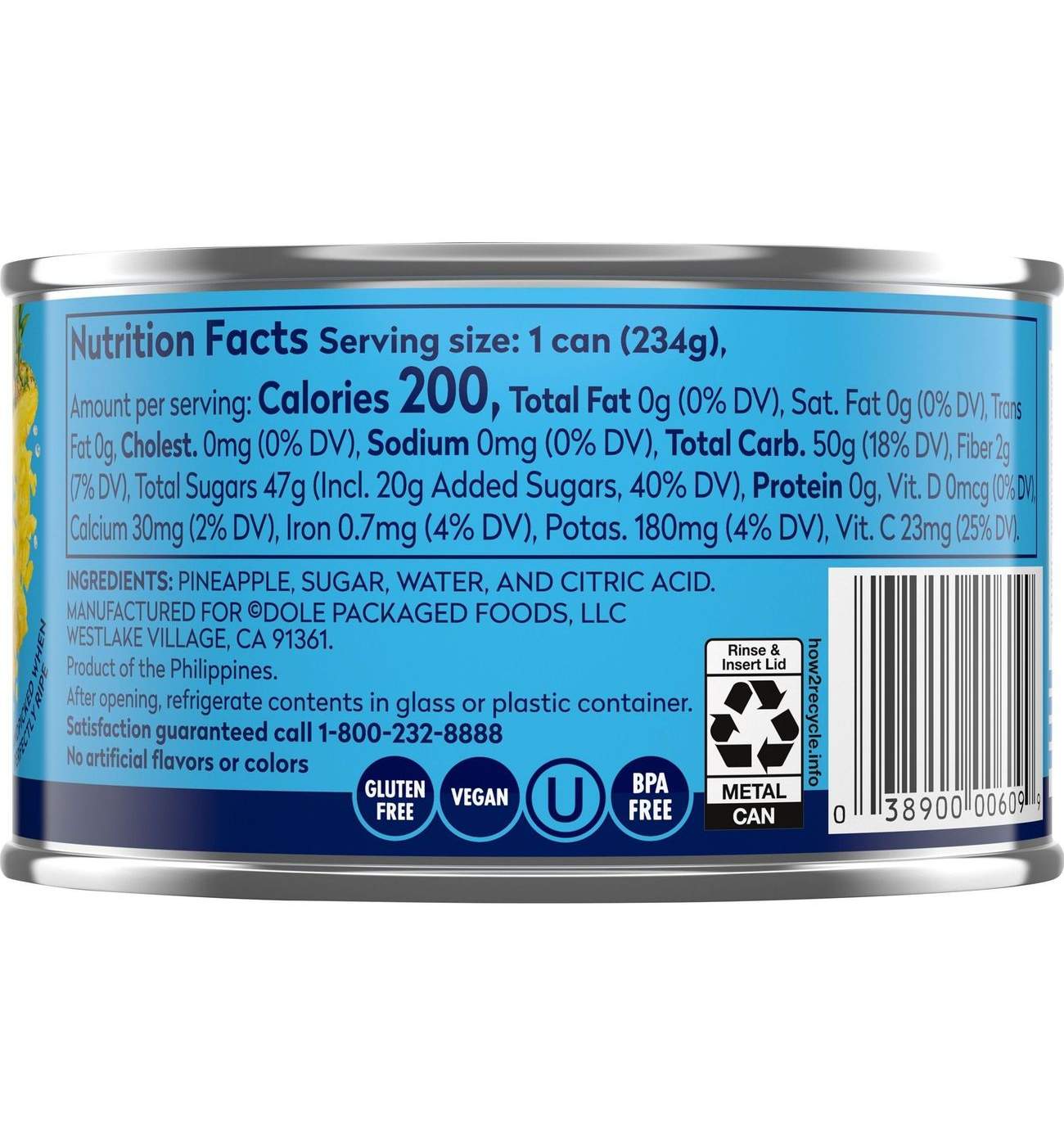 Dole Crushed Pineapple in Heavy Syrup; image 3 of 5