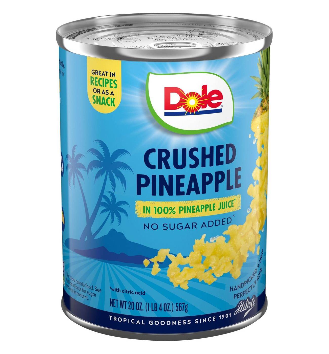 Dole Crushed Pineapple in 100% Pineapple Juice; image 5 of 10