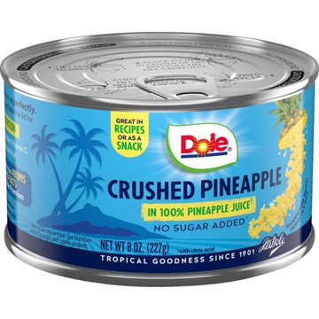 Dole Crushed Pineapple in 100% Juice, 8 oz