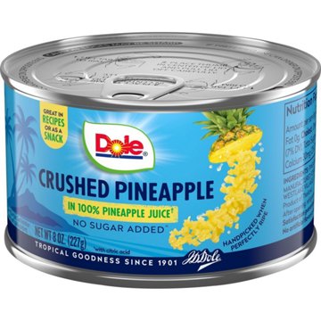 Dole Crushed Pineapple in 100% Juice, 8 oz