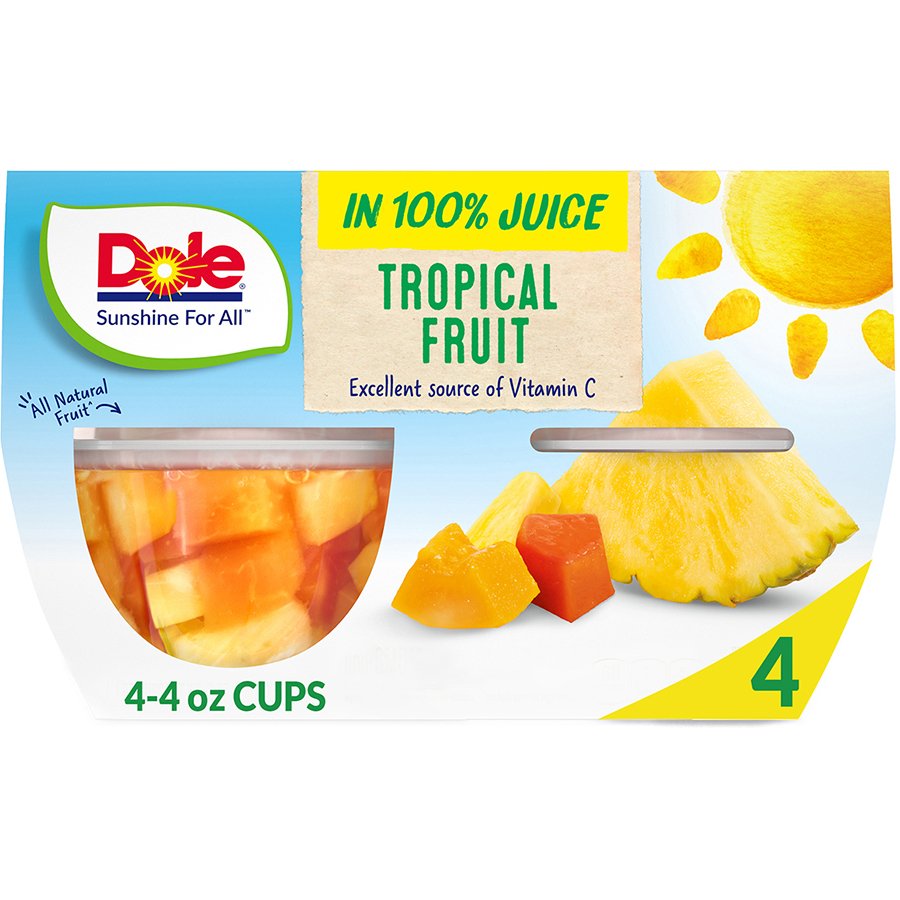 Dole Fruit Bowls Tropical Fruit In 100 Juice Shop Mixed Fruit At H E B 6927