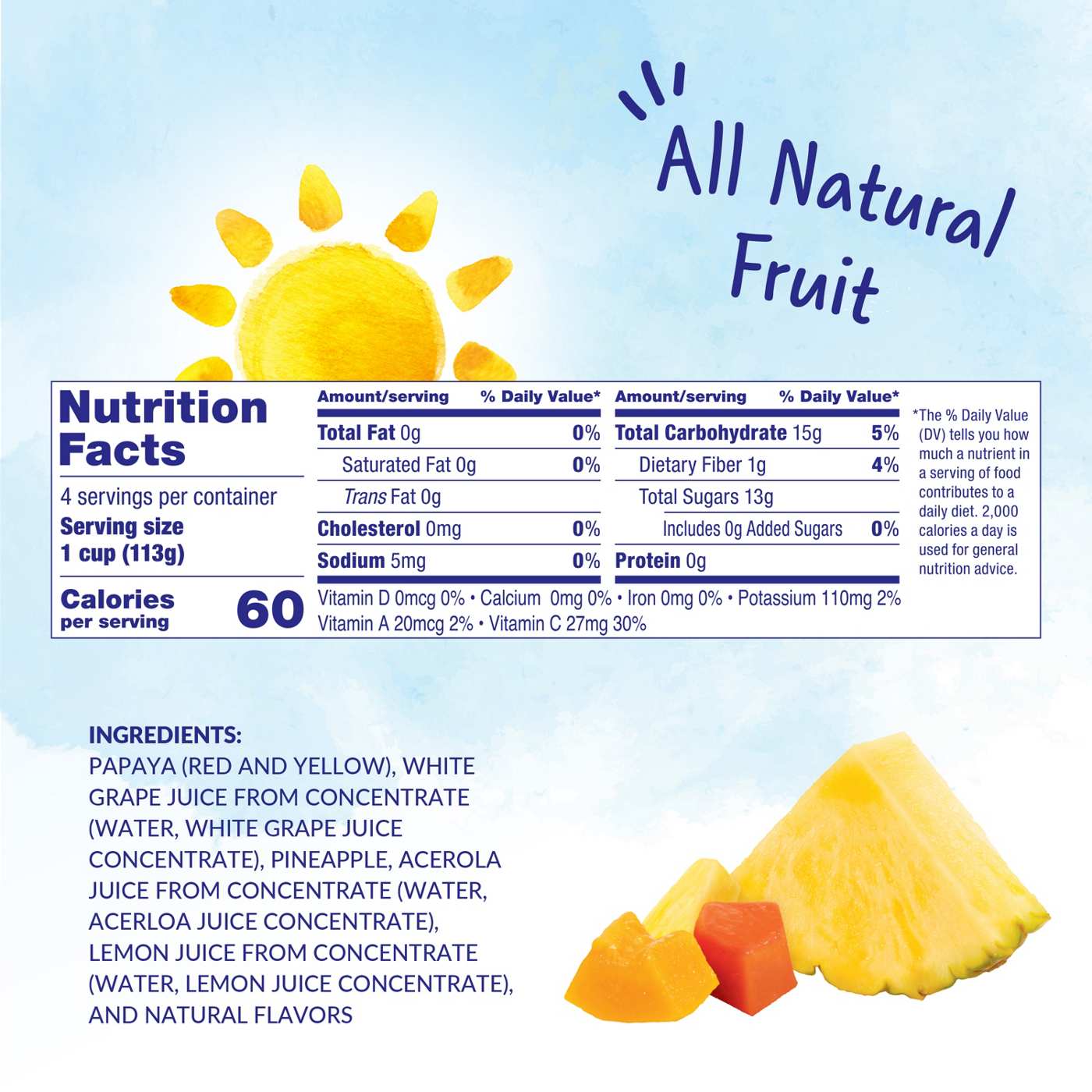 Dole Fruit Bowls - Tropical Fruit in 100% Juice; image 2 of 7