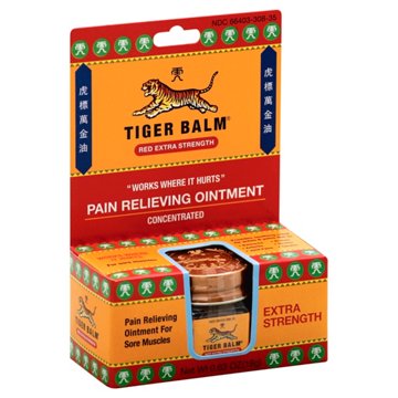 Tiger Balm Red Extra Strength Pain Relieving Concentrated Ointment, .63 oz