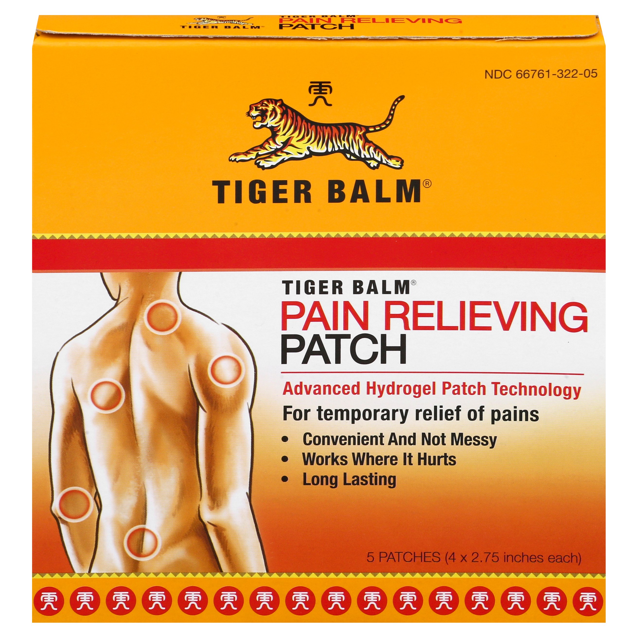 Tiger Balm Warm Pain Relieving Patch Shop Muscle & Joint Pain at HEB