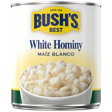 Bush's Best White Hominy, 108 oz