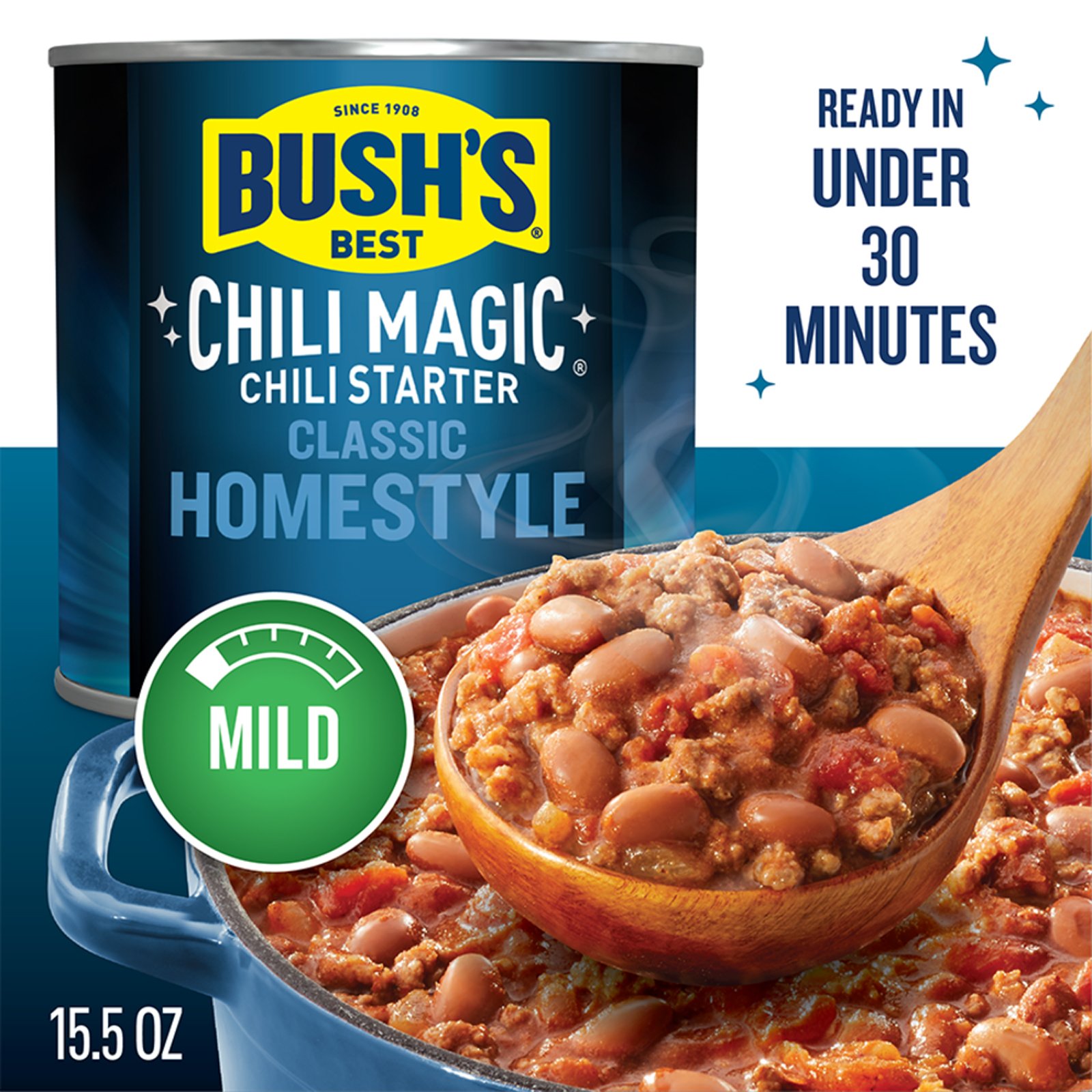 Bush's Best Chili Magic Traditional Mild Chili Starter (Case of 12) - Yahoo  Shopping