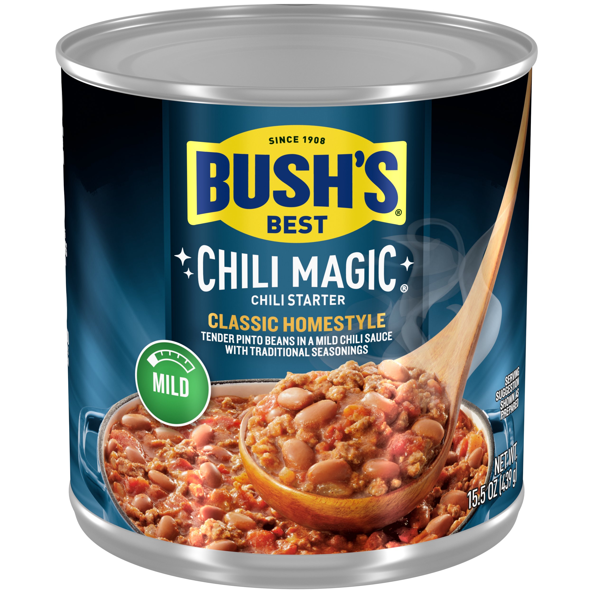 Bush's Chili Magic Traditional Mild – 4 Cans, 16 Oz Each, Chili Starter Base